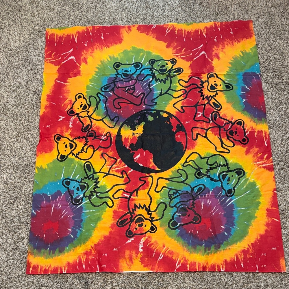Tie-Dye grateful Dead Dancing Bears Graphic Tapestry